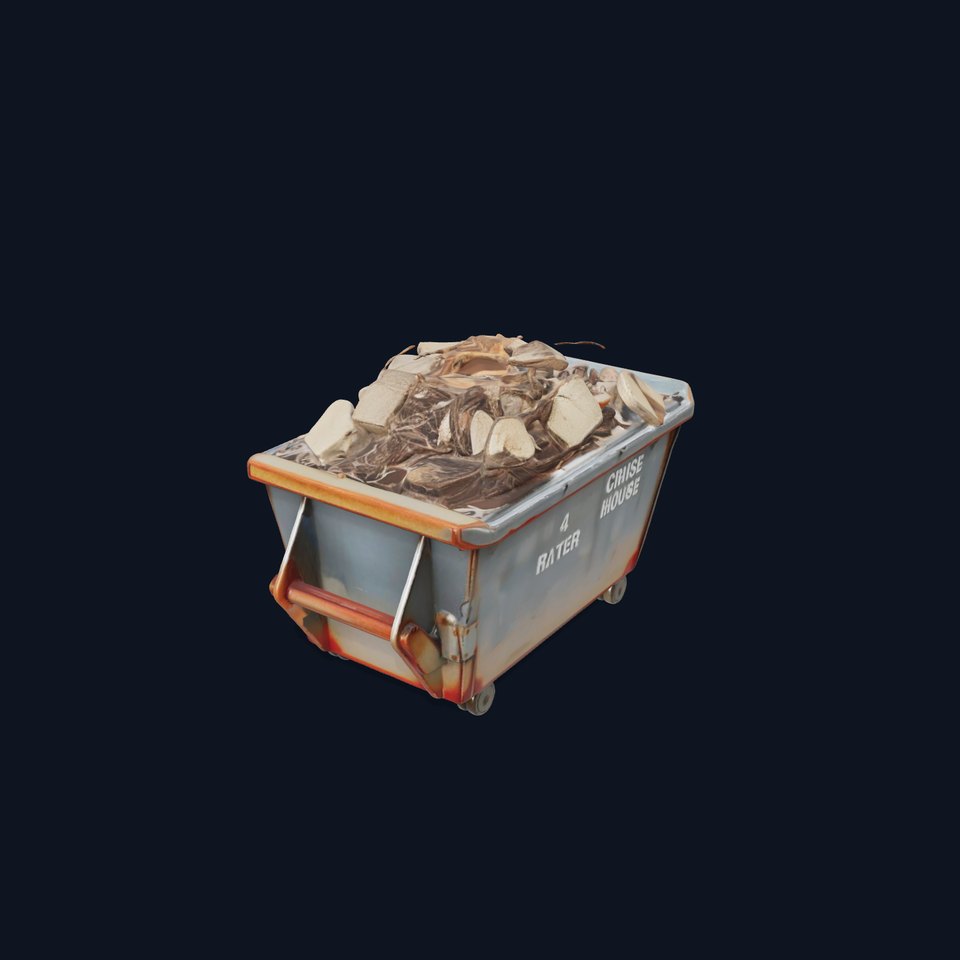 Construction Debris Dumpster Model Pack